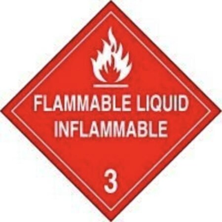 Accuform DOT PLACARD HAZARD CLASS 3  MPLSP4FV50 MPLSP4FV50